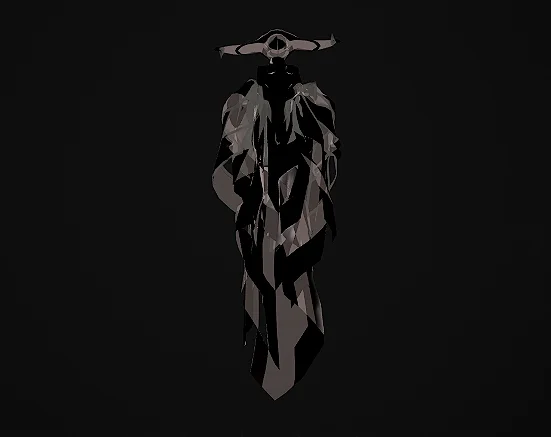 Digital fashion outfit on a grey background